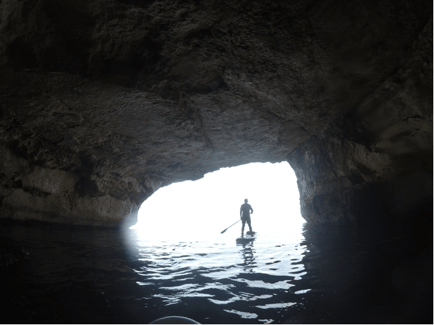 Paddleboards are a great way to explore the various caves, caverns and bays that surround Gozo.
